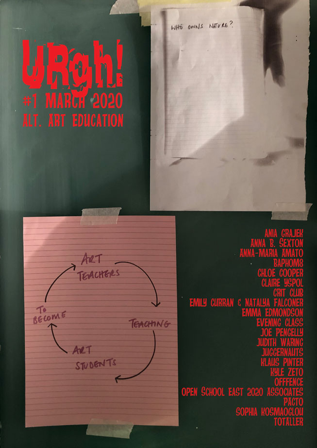 Poster for URgh!#1 alt. art education